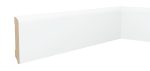Onlywood Battiscopa Legno BIANCO Laccato RAL 9016 - 70 x 10 mm - Asta da 2,4 Metri-89433