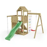 Parco Giochi in Legno Autoclavato Fungoo ACTIVER con Scivolo e Altalena - foto 7