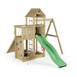 Parco Giochi in Legno Autoclavato Fungoo ACTIVER con Scivolo e Altalena-89511