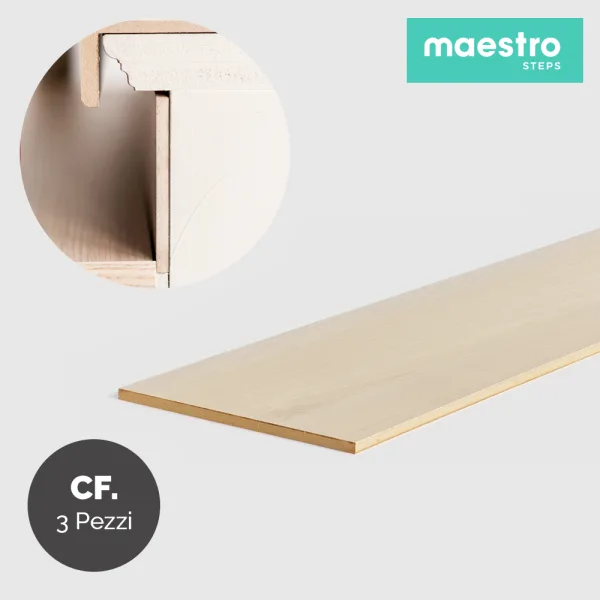 ALZATE IDAHO OAK Rivestimento per Scale Interne - Confezione 3 Pezzi -0