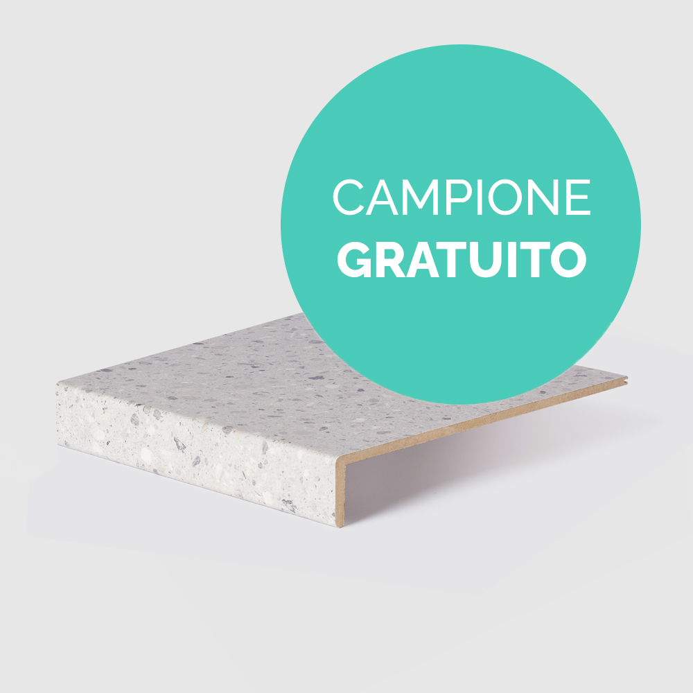 Campione Gradino TERRAZZO GREY Rivestimento Scale-0