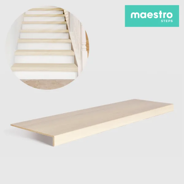 GRADINO IDAHO OAK Rivestimento Scale Interne Fai da te - Larghezza max 130 cm-0