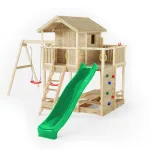 Parco Giochi in Legno Autoclavato Fungoo MOONLIGHT Torre con Altalene e Scivolo - foto 5