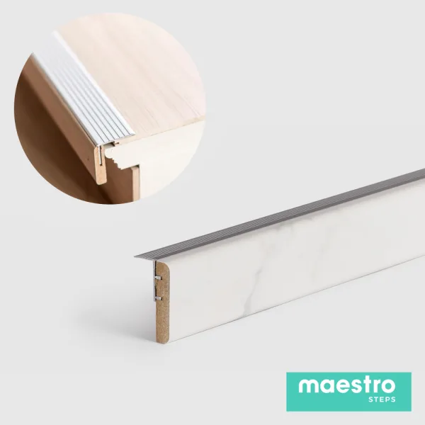 PROFILO DI PARTENZA MARMO BIANCO Rivestimento per Scale Interne-0