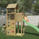 Parco Giochi in Legno Autoclavato Fungoo BOOMER con Scivolo e Altalene - foto 5