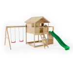 Parco Giochi in Legno Autoclavato Fungoo SUNSHINE Torre con Altalene e Scivolo-89594