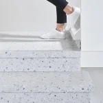 GRADINO TERRAZZO GREY Rivestimento Scale Interne Fai da te - Larghezza max 130 cm-89327