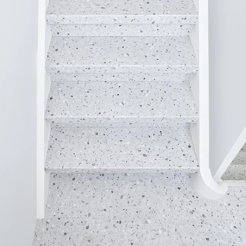 GRADINO TERRAZZO GREY Rivestimento Scale Interne Fai da te - Larghezza max 100 cm-89314
