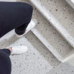 GRADINO TERRAZZO GREY Rivestimento Scale Interne Fai da te - Larghezza max 130 cm-89329