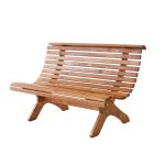 Panca in legno da esterno Modello SANREMO Verniciata Miele - Dimensioni 140 x 74 x 87 h. cm-90045