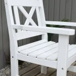 Poltrona da giardino in legno Modello BOLMEN 57 x 61 x 43/88 h. cm - Verniciato Bianco - foto 3
