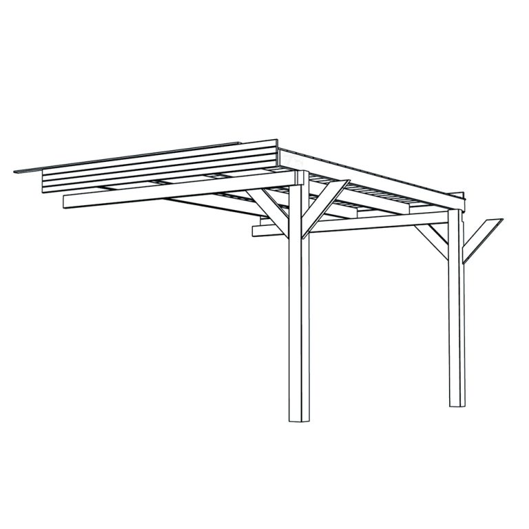 Estensione 312,5 x 430 cm per Pergola modulare OSLO XL-0