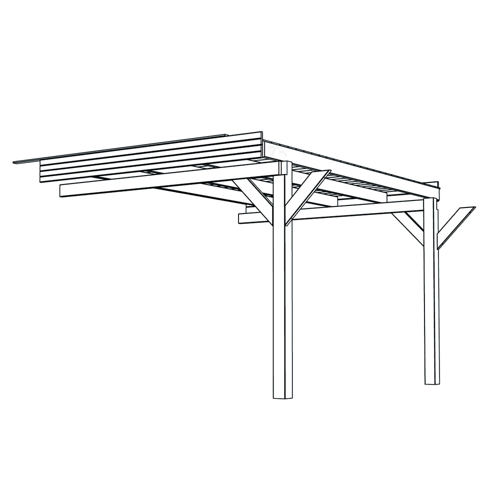 Estensione 312,5 x 430 cm per Pergola modulare OSLO XL-0 Estensione 312,5 x 430 cm per Pergola modulare OSLO XL-0