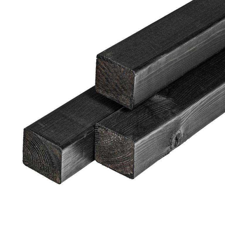 Listello in Legno per Esterni NERO in Abete verniciato per l'esterno 7 x 7 x 300 cm-0