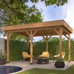 Pergola modulare in legno di Douglas OSLO L - set base 478 x 380 cm-0
