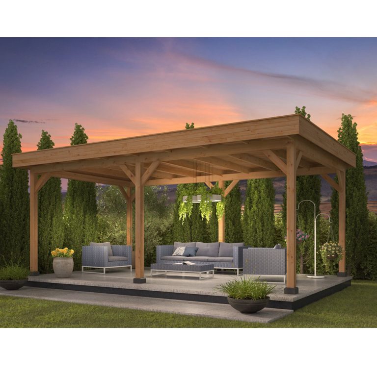 Pergola modulare in legno di Douglas OSLO XL - set base 675 x 430 cm-0