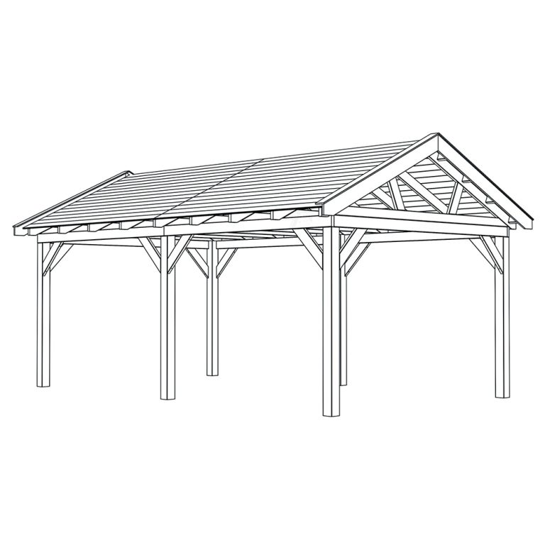 Estensione 312,5 x 445 cm per Pergola modulare HAMAR XL-0