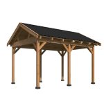 Pergola Gazebo modulare in legno di Douglas HAMAR L - set base 478 x 395 cm-90158