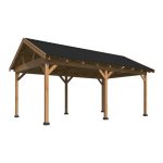 Pergola Gazebo modulare in legno di Douglas HAMAR XL - set base 675 x 445 cm-90168