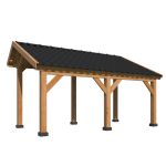 Pergola Gazebo modulare in legno di Douglas BERGEN L - set base 465 x 318 cm-90179