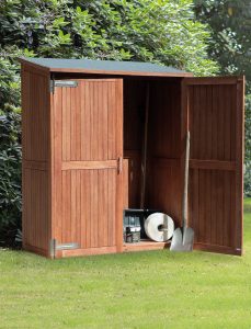 Armadio da Esterno in legno di Mogano oliato MONTEVIDEO 145 x 65 x 185 h. cm