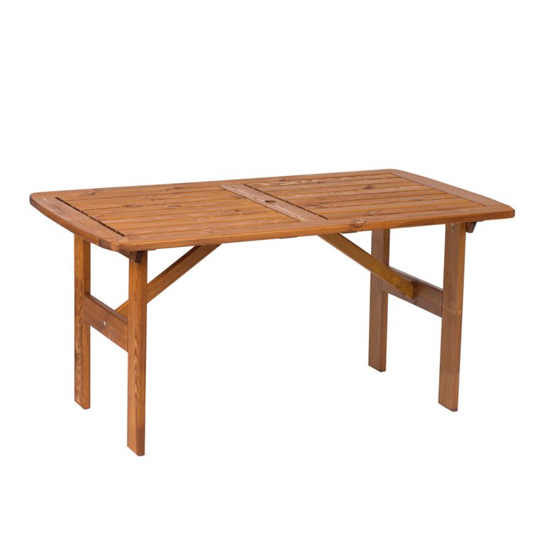 Tavolo in Legno da Esterno Modello VENTA 140 x 80 x 69 h. cm - Verniciato Miele-0