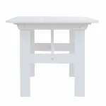 Tavolo in Legno da Esterno Modello VENTA 140 x 80 x 69 h. cm - Verniciato Bianco - foto 3