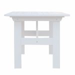 Tavolo in Legno da Esterno Modello VENTA 140 x 80 x 69 h. cm - Verniciato Bianco-89907