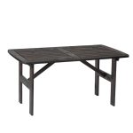 Tavolo in Legno da Esterno Modello VENTA 140 x 80 x 69 h. cm - Verniciato Grigio-0