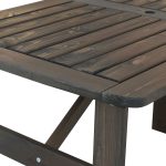 Tavolo in Legno da Esterno Modello VENTA 140 x 80 x 69 h. cm - Verniciato Grigio-89916