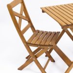 Set da giardino tavolo e sedie Modello SUNRISE Verniciato Miele - Pieghevole-90026