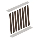 Singola Doga girevole Noce Fumo - immagine 2