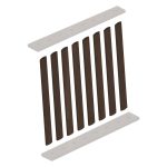 Singola Doga girevole Noce Fumo - immagine 2