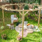 Onlywood Pergola Gazebo CIRCOLO diametro 300 x 220 h cm-90505