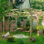 Onlywood Pergola Gazebo CIRCOLO diametro 300 x 220 h cm - Con travetti continui-0
