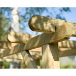 Onlywood Pergola ad Arco angolare MILTON 193 x 193 x 185 h cm - Con Panche-90427