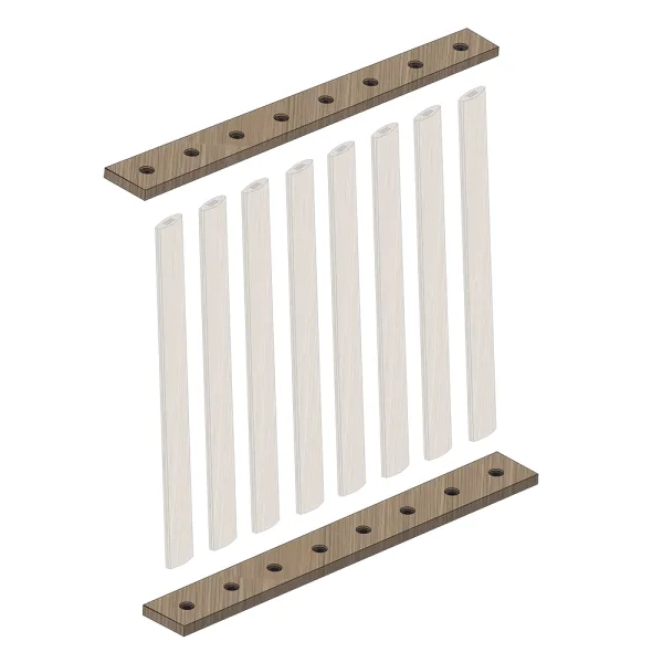 Kit d’installazione Rovere Naturale – 1 Metro Lineare