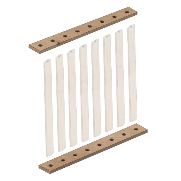 Kit d’installazione Rovere Pepe – 1 Metro Lineare