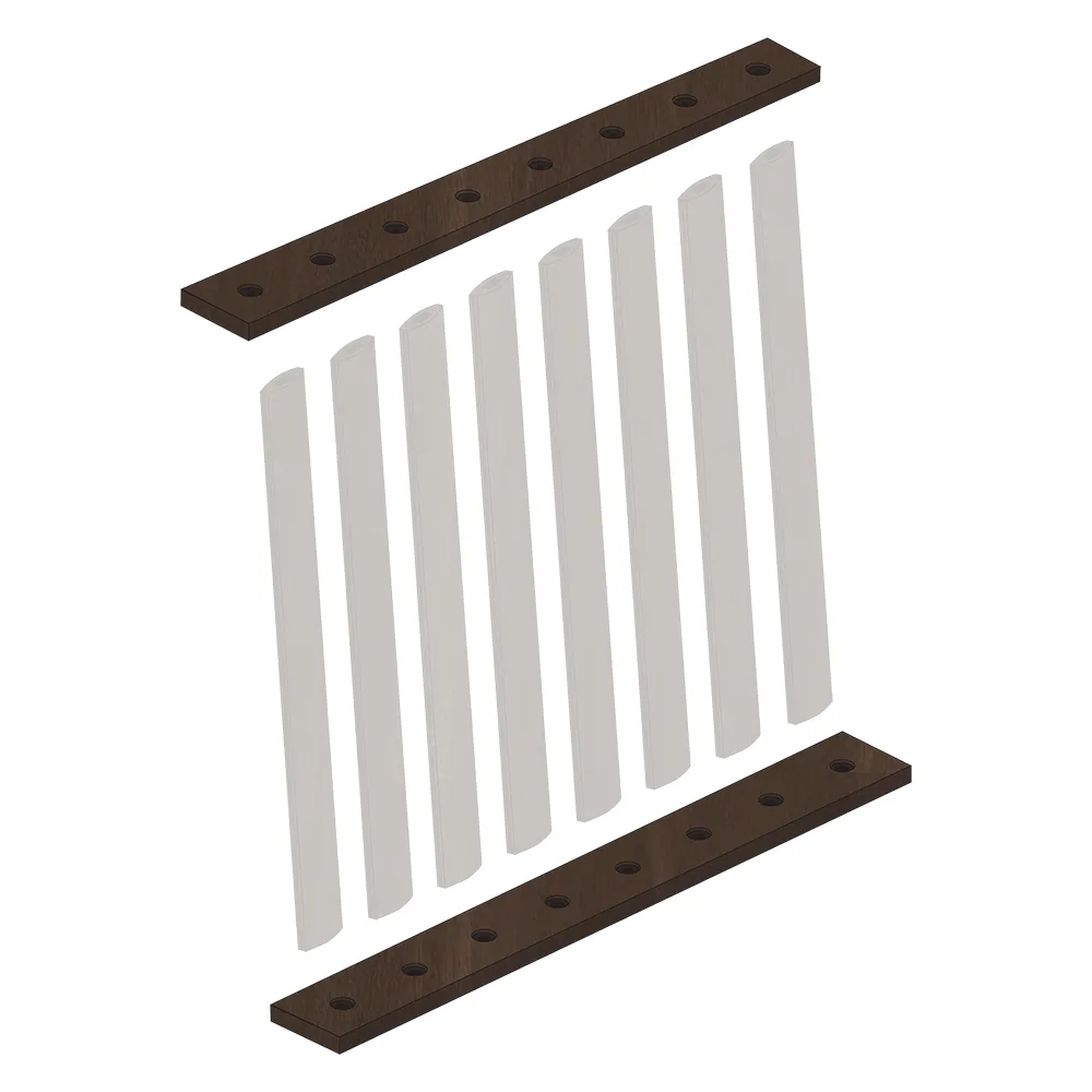 Kit d’installazione Noce Fumo – 1 Metro Lineare