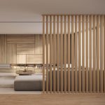 Onlywood Pareti Divisorie per Interni in Legno Rovere Naturale - Con Doghe girevoli a 360°-90636