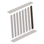 Singola Doga girevole Noce Fumo