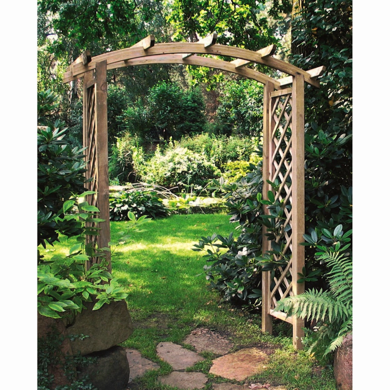 Onlywood Pergola ad Arco in Legno Impregnato 180 x 85 x 230 h. cm-0
