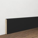 Campione Battiscopa Mdf Nero Stondato - 70 x 10 mm-0