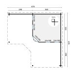 Onlywood Casetta in legno da giardino JUTKA - 678 x 678 cm-90966