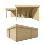 Onlywood Casetta in legno da giardino JUTKA - 678 x 678 cm-90967