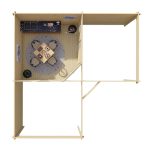 Onlywood Casetta in legno da giardino JUTKA - 678 x 678 cm-90968