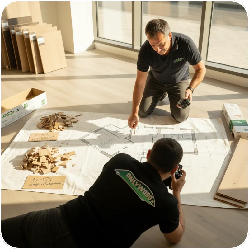 Prendere le misure per la posa del Parquet