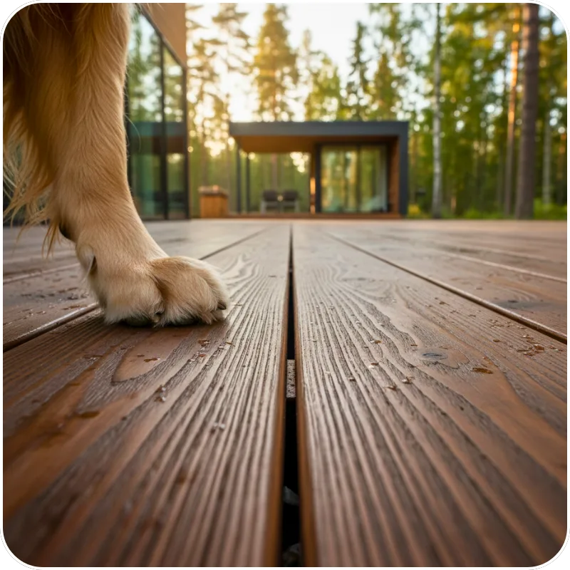 Pavimento da esterno ThermoWood®, l’unico con durata 30 anni!