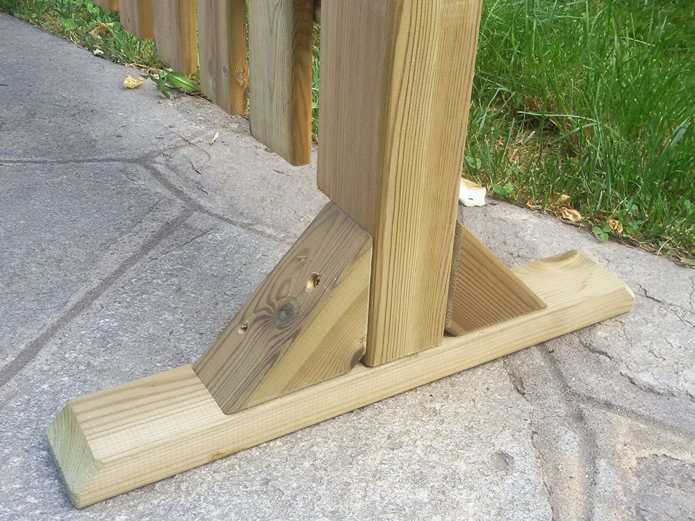 piedistallo steccato