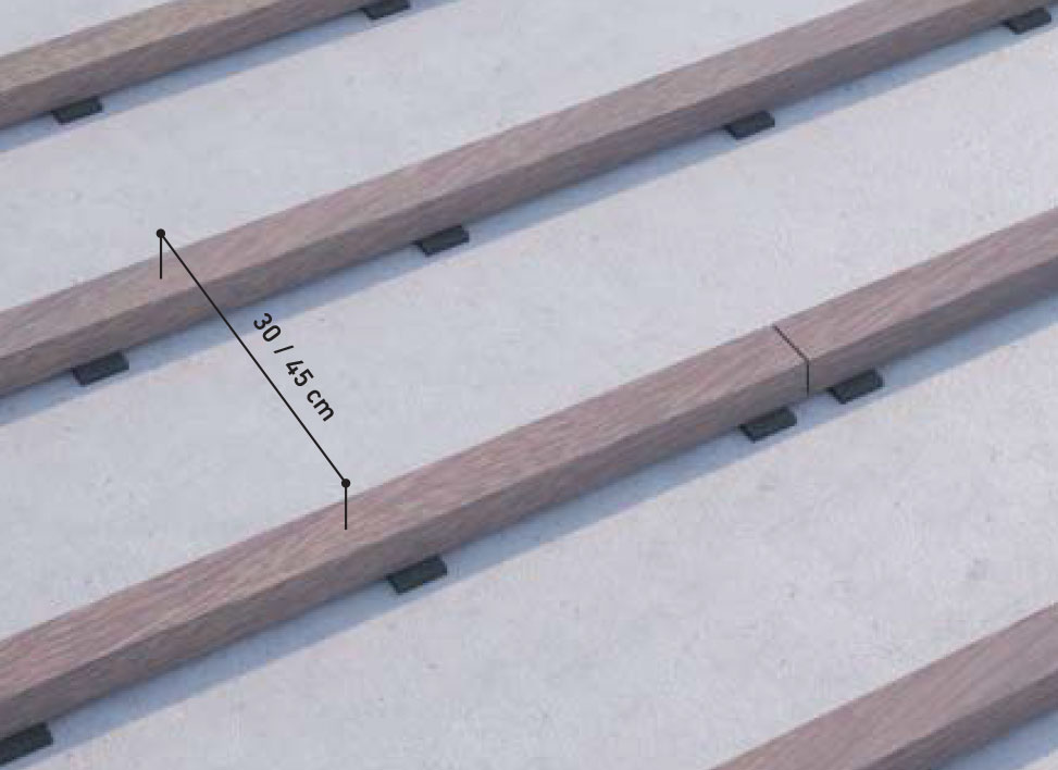 posa listelli sottostruttura